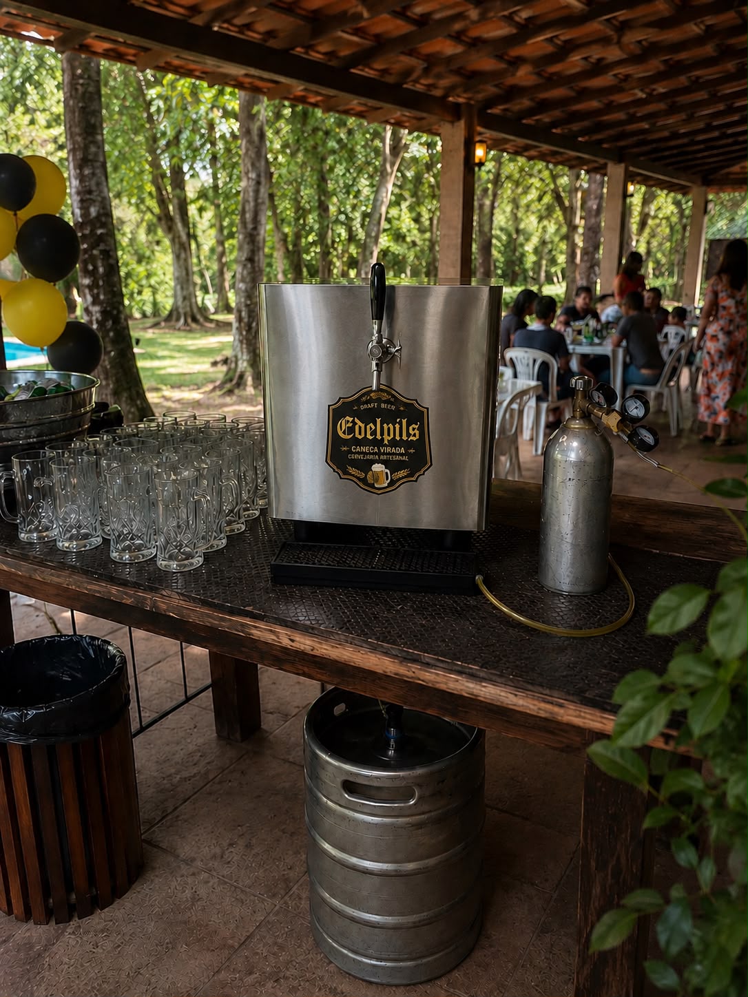 Chopeira Edelpils montada em casa